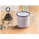 Olympia Enamel Mugs 350ml (Pack of 6)