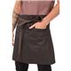 Chef Works Urban Wet Look Boulder Half Bistro Apron Brown Black