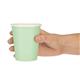Fiesta Recyclable Coffee Cups Single Wall Turquoise 225ml / 8oz (1000 Pack)