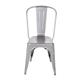 Bolero Bistro Steel Side Chairs Gun Metal Grey (4 pack)