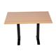 Bolero Pre-drilled Rectangular Tabletop Beech Effect