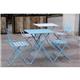 Bolero Perth Blue Pavement Style Steel Folding Chairs (2 pack)