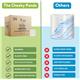 Cheeky Panda Professional 3-Ply Bamboo Toilet Tissue Rolls Quilted 160 Sheet (Pack of 36) LQTOILT36