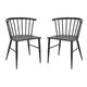 Bolero Harrowdene Black Spindle Chairs (2 pack)