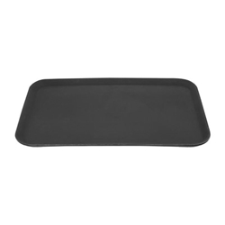 Olympia Kristallon Rectangular Tray Black Anti-Slip Fibreglass 455x655mm