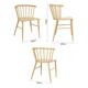 Bolero Harrowdene Metal Side Chairs Wood Effect (2 pack)