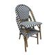 Bolero Parisian Style Rattan Side Chair Black (2 pack)