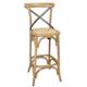 Bolero Wooden Barstool with Backrest