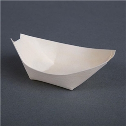 Fiesta Compostable Wooden Sushi Boats Small 80mm (100 pack)