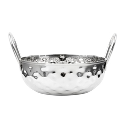 Olympia Table Presentation Hammered Kadai Dish Stainless Steel 150mm