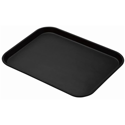 Cambro Treadlite Fibreglass Rectangular Non-Slip Tray Black 457mm