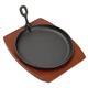 Olympia Round Cast Iron Sizzle Platter 220mm