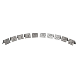 Beaumont Stainless Steel Table Numbers 11-20