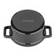 Vogue Cast Iron Round Mini Pot Black