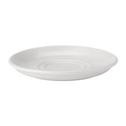 Utopia Pure White Double Well Saucers 150mm (24 Pack)