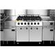 Buffalo 6 Burner Gas Oven Range with Castors