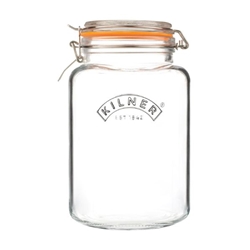 Kilner Clip Top Square Jar 3Ltr