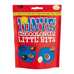 Tony's Chocolonely Littl' Bits Triple Chocolate 100g (8 Pack)