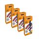 Bic 4 Colours Pro Ballpoint Pen Black Barrel Medium (Pack of 12) 524095 - 4 for 3