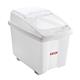 Araven Transparent Mobile Ingredient Bin 100Ltr