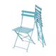 Bolero Perth Blue Pavement Style Steel Folding Chairs (2 pack)