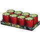 Bolsius Star Light Red Glass Candle Jars (8 pack)