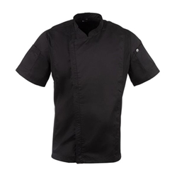 Chef Works Springfield Zipper Mens Chef Jacket Black S