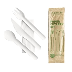Vegware Compostable Paper Cutlery Kit 4in1 (250 Pack)