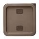 Hygiplas Square Food Storage Container Lid Brown Small