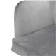 Bolero Lia Velvet Effect Chairs Grey (2 Pack)