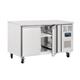 Polar U-Series Slimline Double Door Counter Fridge 228Ltr