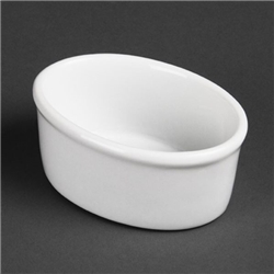 Olympia Whiteware Oval Ramekins 105mm (12 pack)