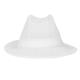 Trilby Hat with Net Snood White L