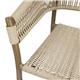 Bolero Florence Natural Rope Twist Wicker Chairs (2 pack)