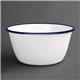 Olympia Enamel Pudding Bowls 155mm (Pack of 6)