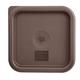 Hygiplas Square Food Storage Container Lid Brown Small