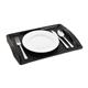 Olympia Kristallon Polypropylene Handled Fast Food Tray Black 420mm