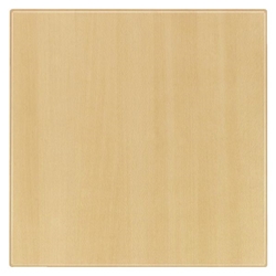 Werzalit Pre-drilled Square Table Top  Planked Beech 800mm