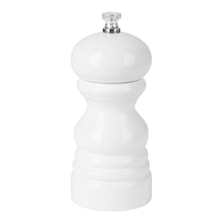 Olympia Salt Or Pepper Grinder White Hevea Wood 125mm