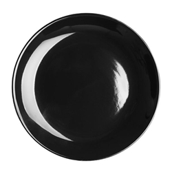Olympia Cafe Coupe Plate Black - 200mm 8" (12 Pack)
