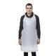 Disposable Polythene Bib Aprons White (100 pack)