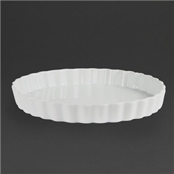Olympia Whiteware Flan Dishes 265mm (6 pack)