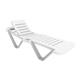 Polypropylene Sun Loungers White (Pack of 2)