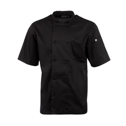 Chefs Works Montreal Cool Vent Unisex Chef Jacket Black 2XL