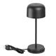 Olympia Siena Table Lamp Round Dome Black 200mm