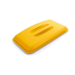 Durable DURABIN 60 Lid Yellow - To Be Used with DURABIN 60 Waste Bin - Easy to Grip Handle - Made of Strong Polypropylene - Image 6