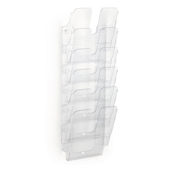 Durable FLEXIPLUS 6 Wall Mounted Literature Holder A4 Portrait Clear