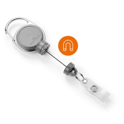 Durable Grey Extra Strong Retractable Clip Badge Reels For Id & Keys | - Image 4