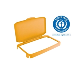 Durable 60L Hinged Yellow - Recycling Bin Lid - Food Safe - Durabin