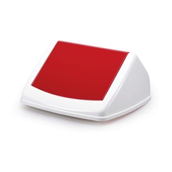 Durable 40L Square Flip Swing Lid Red - Recycling Bin Lid - Durabin - Image 6